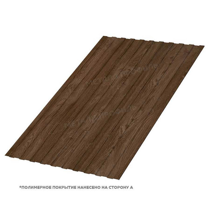 Профлист Металл Профиль С-8 0,5 ECOSTEEL® матовый Мореный Дуб A